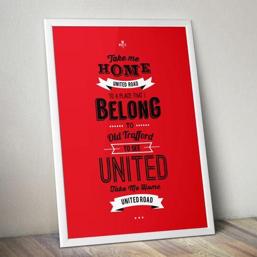United Road Logo - Manchester United - United Road Chant Lyrics — Kieran Carroll Design