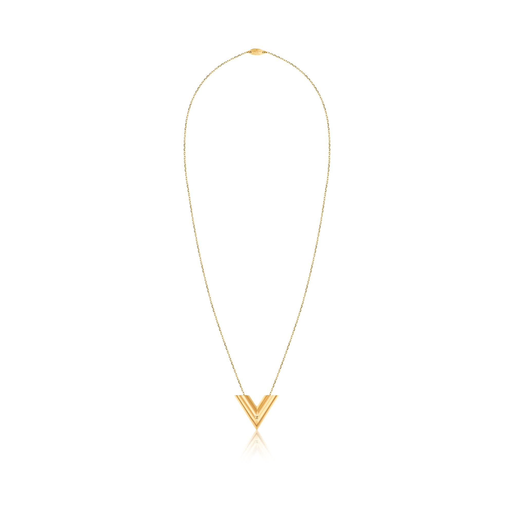 Pendant Louis Vuitton Logo - Essential V necklace - ACCESSORIES | LOUIS VUITTON ®