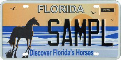 Horse Florida Logo - Specialty License Plate Florida's Horses