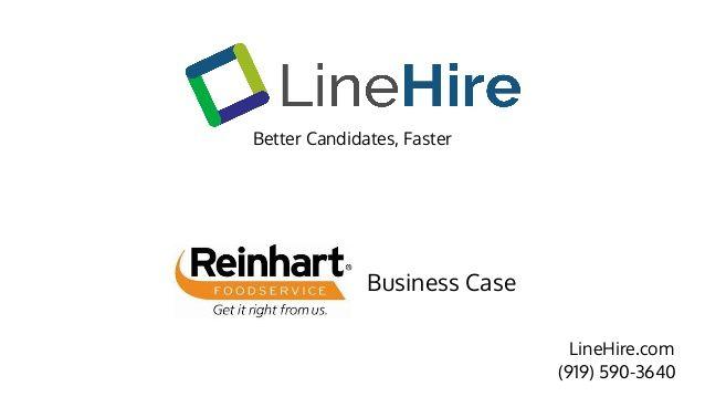Reinhart Food Service Logo - LineHire Business Case - Reinhart Foodservice