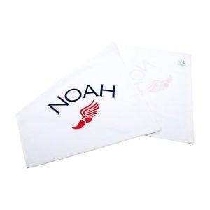 White Winged Foot Logo - Noah NYC Winged Foot Sport Towel Classic Logo White Made in Turkey ...
