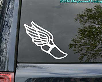 White Winged Foot Logo - Amazon.com: Winged Foot custom vinyl decal sticker 5
