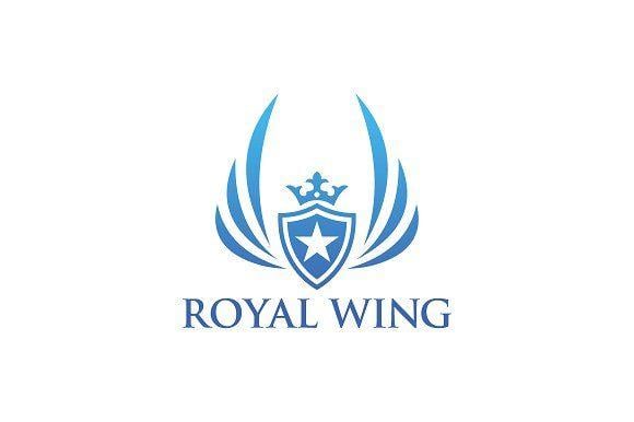 Blue Wing Logo - Luxury Royal Wing Logo ~ Logo Templates ~ Creative Market