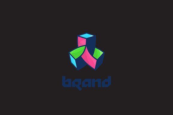Twisted Logo - Twisted Cubes Logo Logo Templates Creative Market