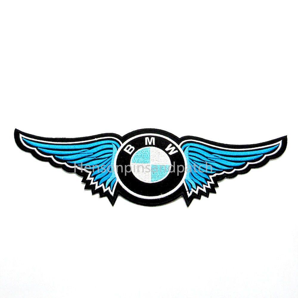 Blue Wing Logo - 5pcs motorcycles badge for wing logo patches embroidered eagle patch ...