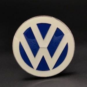 Vintage VW Logo - Details about VW Logo Initial Volkswagon Chrome Silver Blue Belt Buckle  White Vintage Style