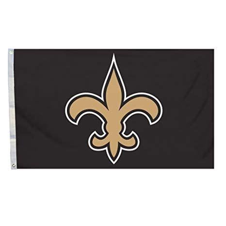 Saints Logo - Amazon.com : NFL New Orleans Saints Logo Only 3-by-5 Feet Flag with ...