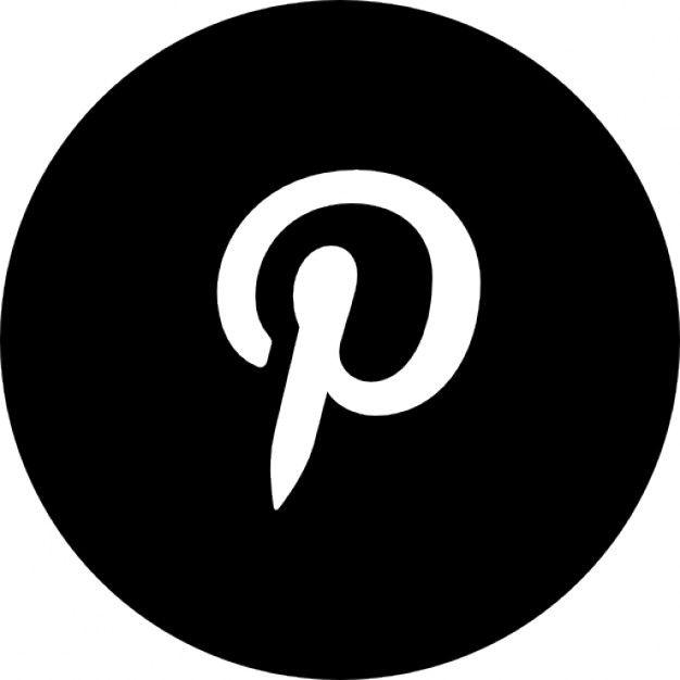Pinetrest Logo - Pinterest list logo wewnątrz okręgu Ikony