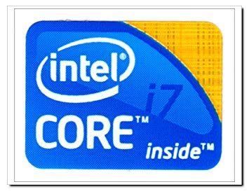 Nice Intel Logo - Intel CORE I7 Logo Stickers Badge for Laptop and Desktop