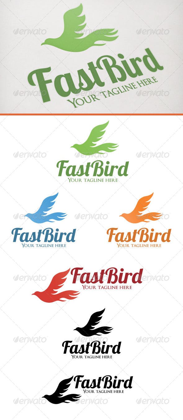 Fast Bird Logo - Fast Bird by AstroBot | GraphicRiver