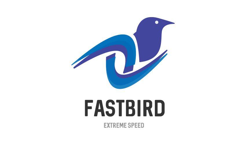 Fast Bird Logo - GraphicsPSD | Free Fast Bird Logo Design Template | GraphicsPSD