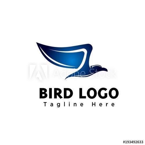 Fast Bird Logo - abstract simple fast bird fly logo - Buy this stock vector and ...