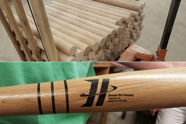 Hoosier Bats Logo - Learning How Baseball Bats are Made at the Hoosier Bat Company