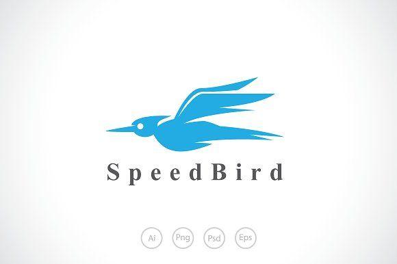 Fast Bird Logo - Speedy Bird Logo Template ~ Logo Templates ~ Creative Market