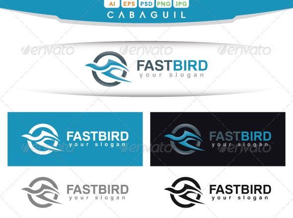 Fast Bird Logo - Fast Bird by cabaguil | GraphicRiver