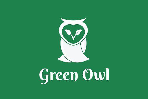 Green Owl Logo - Green Owl Logo Template Creative Daddy