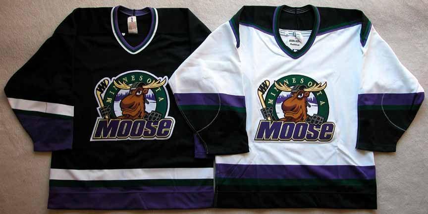 Minnesota Moose Logo - Minnesota Moose Authentic Jersey Group of 2 - Black & White ...