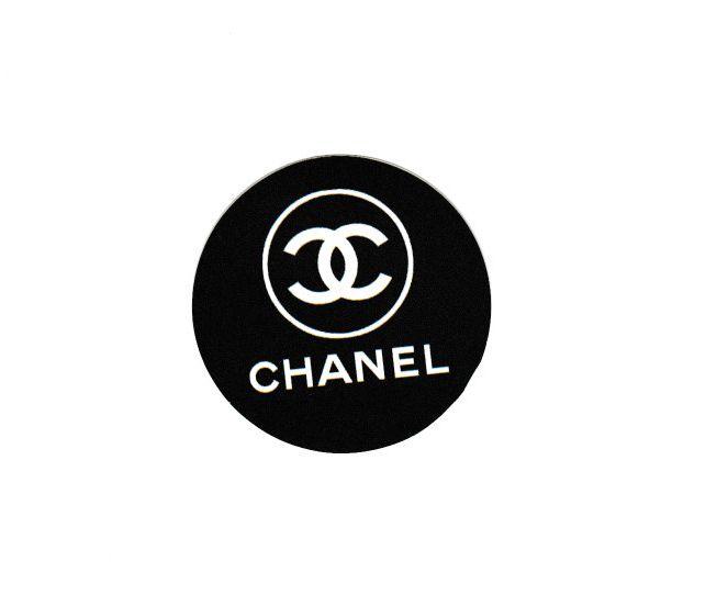 Chanel Black Logo - Chanel Black Logo, 4.5cm Phone size Small decal sticker