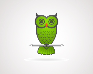 Green Owl Logo - Creatif Owl Designed