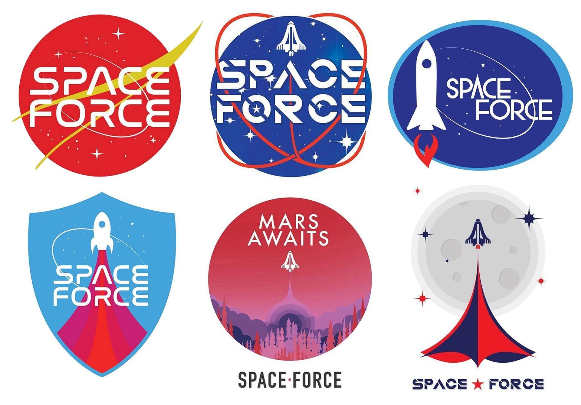 NASA Mars Logo - Donald Trump Space Force Logo an imitation of NASA Logo