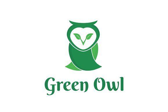 Green Owl Logo - Green Owl #Logo #Template - #Logos. Logo Design. Logos