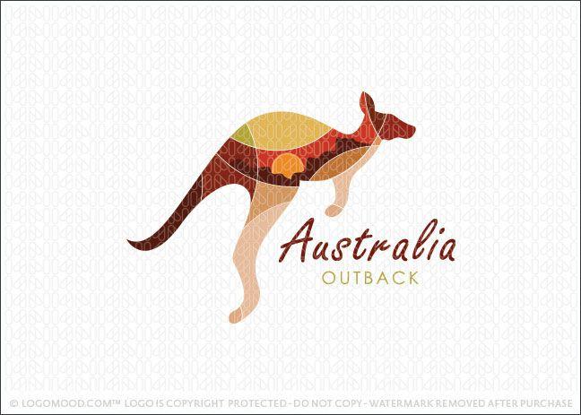 Australia Kangaroo Logo - Australia Outback | Readymade Logos for Sale