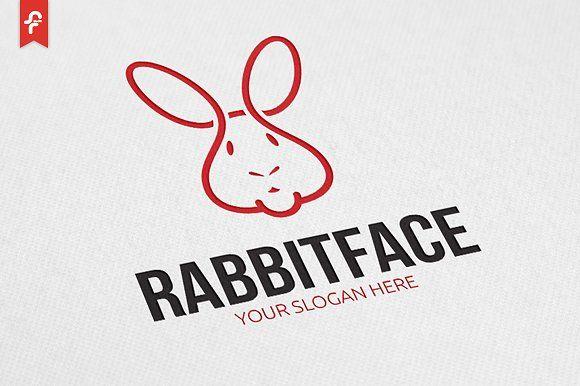 Modern Face Logo - Rabbit Face Logo Logo Templates Creative Market
