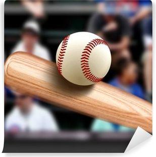 Bat Hitting Ball Logo - Baseball Bat Hitting Ball Canvas Print • Pixers® • We live to change
