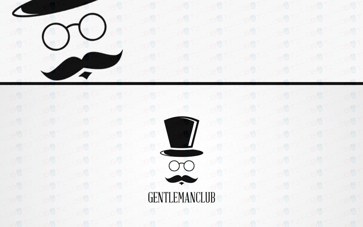 Modern Face Logo - Modern Gentleman Logo For Sale Face Logo - Lobotz