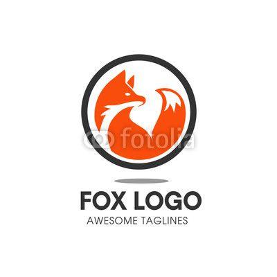 Modern Face Logo - Fox circle Vector Symbol, fox Sign or Logo Template. creative fox ...