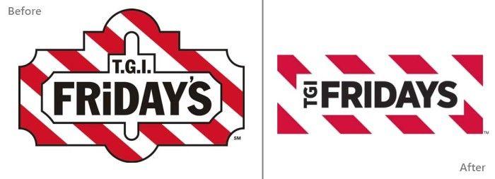 T.G.i. Friday S Logo - Big Brand Logo Redesign — Before and After Comparision