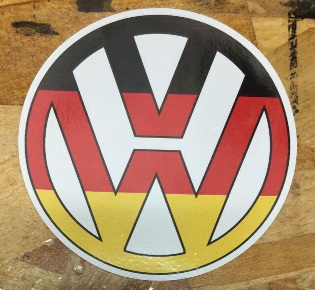 Vintage VW Logo - VW Logo German Style Vintage Decal Sticker Bus Camper VOLKSWAGEN