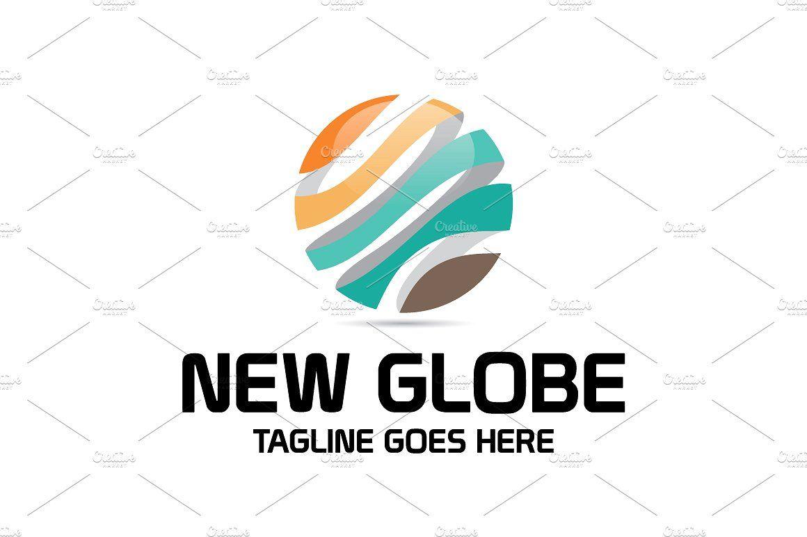 Sports Globe Logo - New Globe Logo ~ Logo Templates ~ Creative Market