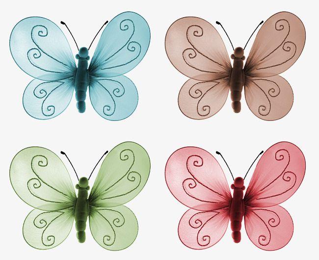 4 Color Butterfly Logo - Four Color Butterfly, Butterfly Clipart, Butterfly, Four Color PNG