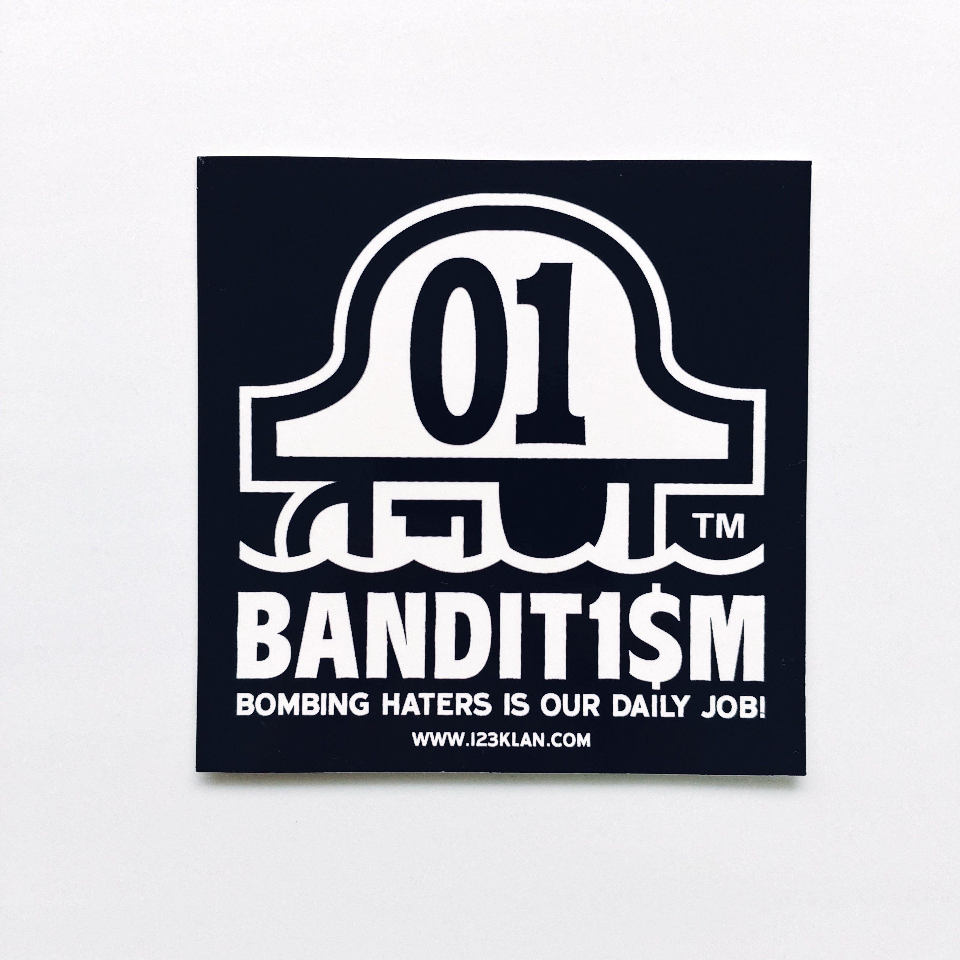 Jumbo Logo - Bandit1sm jumbo logo sticker by 123klan – 123KLAN