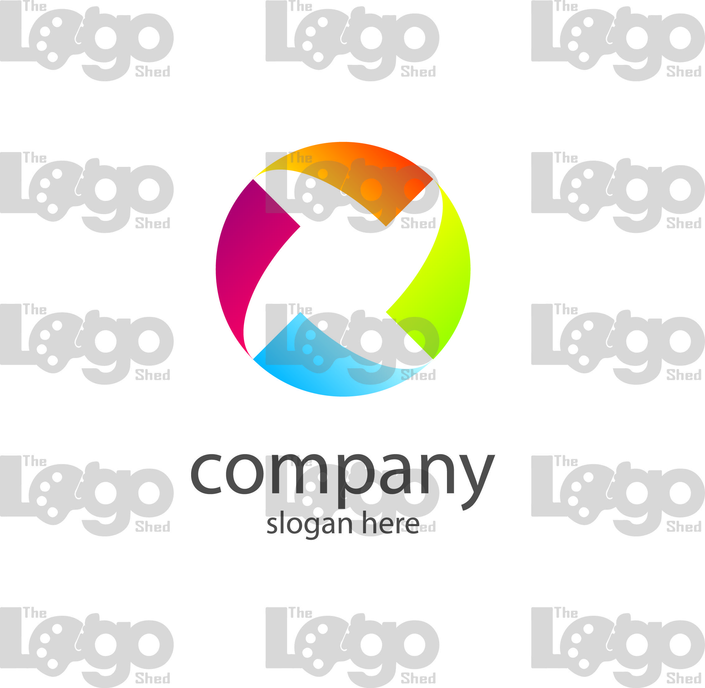 4 Color Logo - 4 Color Circle Logo | The Logo Shed