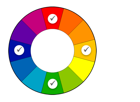 4 Color Logo - branding 4 colors in logo like Google, Microsoft and eBay