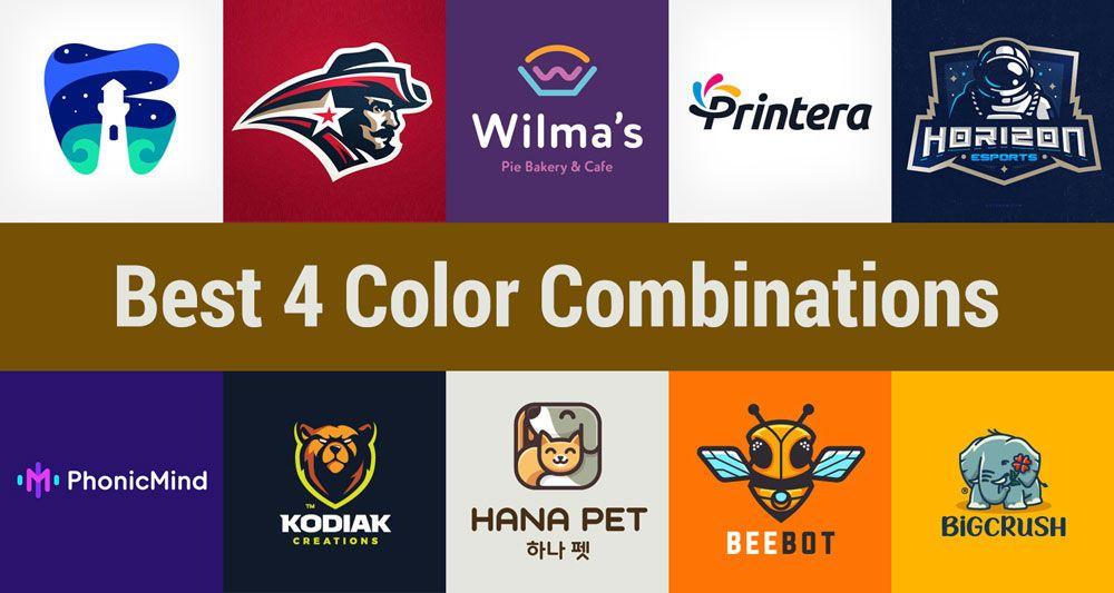 4 Color Logo - Best 4 Color Combination Ideas for Logo Design + Free Swatches