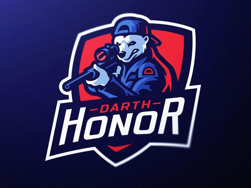 Darth Sniping Logo - Polar Bear eSports Mascot Logo