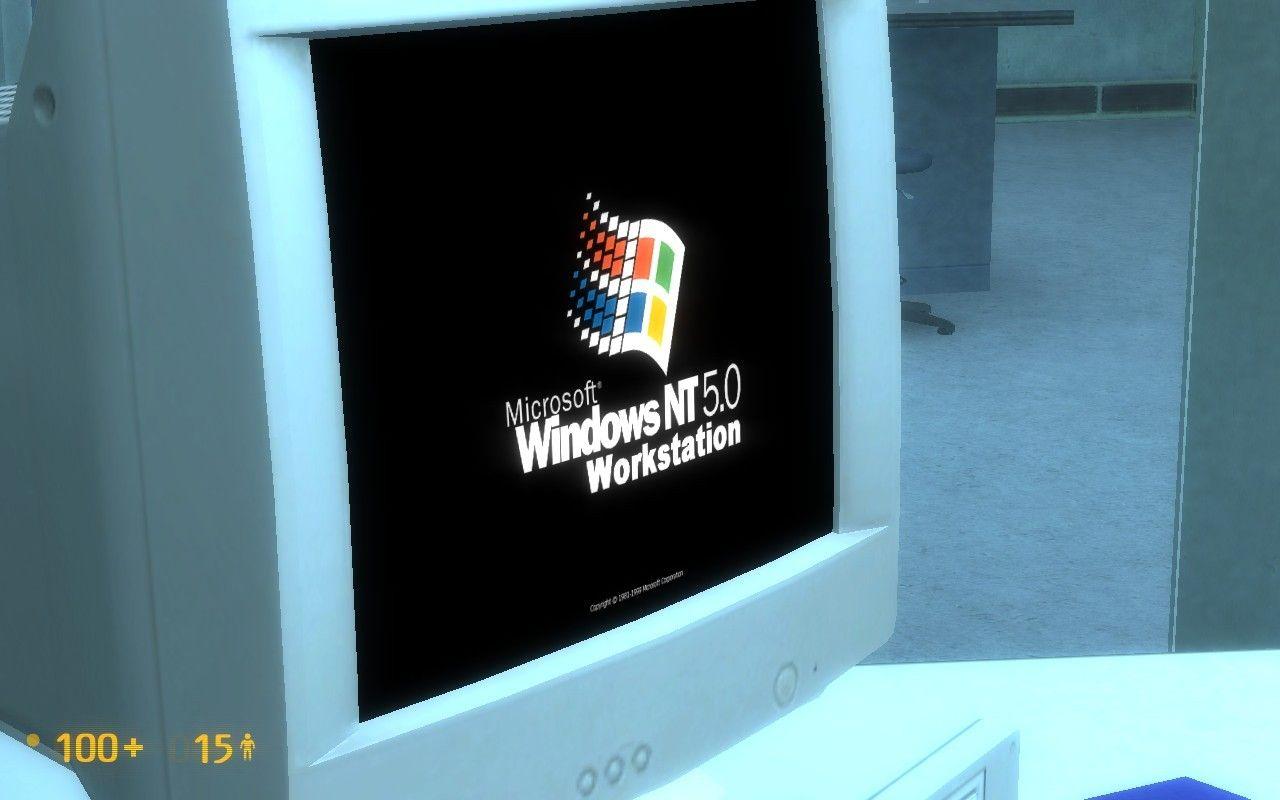Windows 5.0 Logo - Windows NT 5.0 Monitor screens | Black Mesa Skin Mods