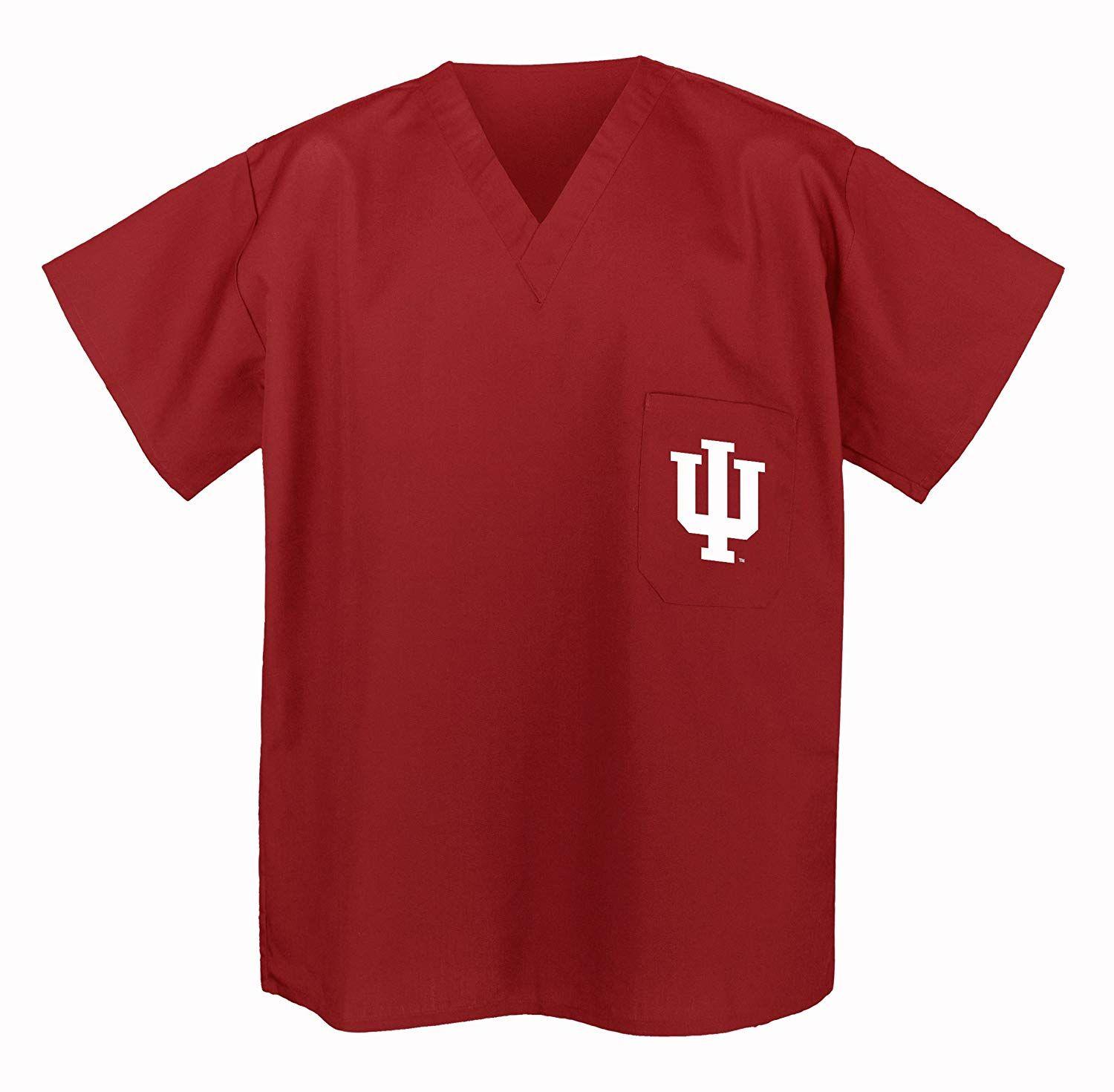 IU University Logo - Amazon.com: Indiana University Shirt - SCRUBS IU Logo Top for MEN or ...