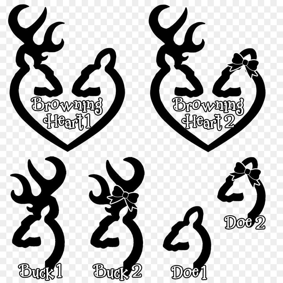 Browning Arms Logo - Deer Browning Arms Company Heart Logo Clip art - Browning White ...