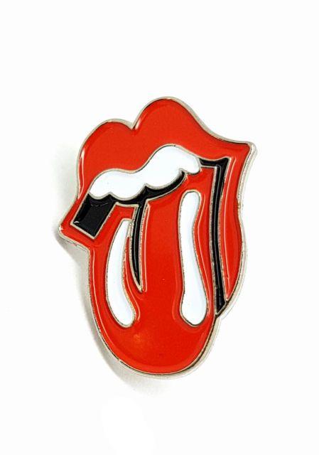 Small Logo - Rolling Stones Red Lips Tongue Lick Small Logo 20mm Metal Enamel Pin