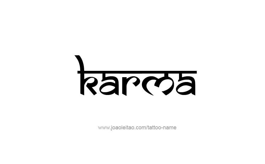Karma Word Logo - Karma Name Tattoo Designs | Inked...!! | Tattoos, Karma tattoo ...