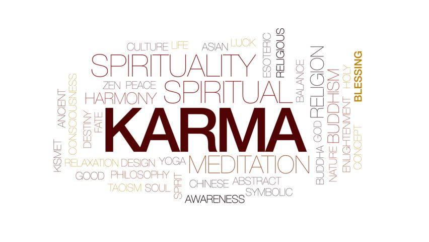 Karma Word Logo - Karma Animated Word Cloud, Text Stock Footage Video (100% Royalty ...
