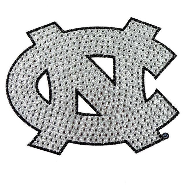 North Carolina Glitter Logo - Team Promark Beu045 - NCAA North Carolina Tar HEELS Bling Emblem | eBay