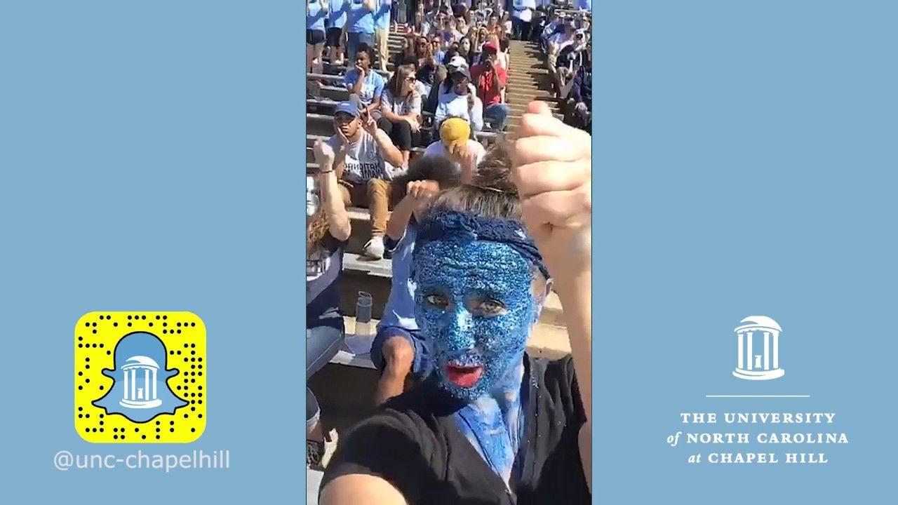 North Carolina Glitter Logo - TarHeelTakeover: Spring football game with Glitter Girl Alex ...