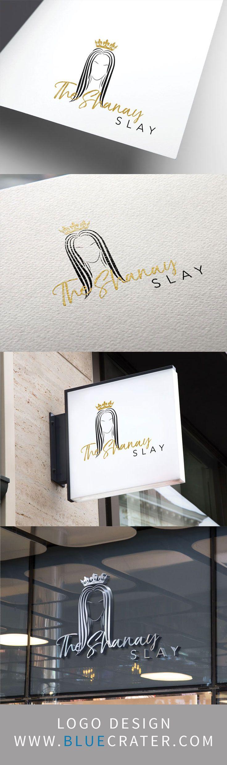 North Carolina Glitter Logo - Logo Design for The Shanay Slay, a hairstylist from North Carolina ...