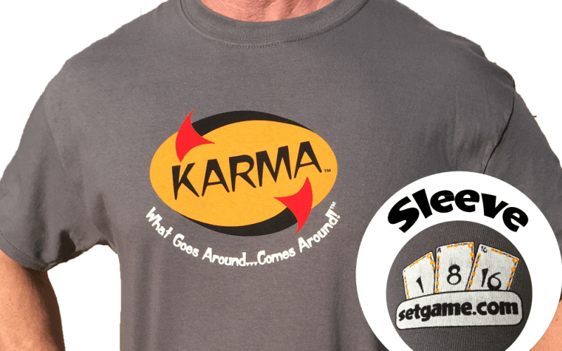 Karma Word Logo - KARMA T-shirt | America's Favorite Card Games®