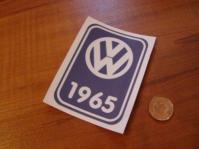 Vintage VW Logo - Vintage Look VW Logo Decal- Decals Only